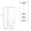 Armoire 2 portes 2 tablettes avec porte-chaussures