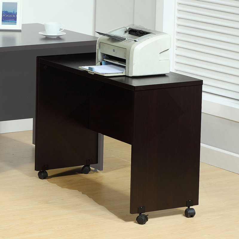 Printer Mobile Stand, Computer Desk, Home Office Desk, Espresso