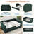 Ledley Upholstered Velvet Daybed with Trundle, Storage Pockets and Button Tufted Design-1050817119