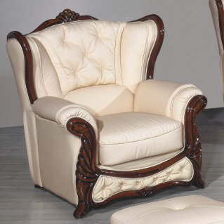 Click Faux Leather Armchair, Rose White