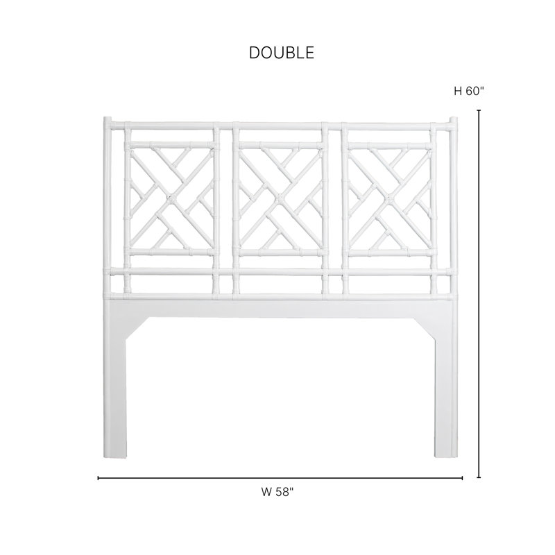 Chippendale Standard Bed, White, Full