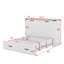 Grand lit escamotable avec station de charge-1695320241