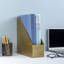 Mandrona Gold Metal Desk Holder Magazine Rack