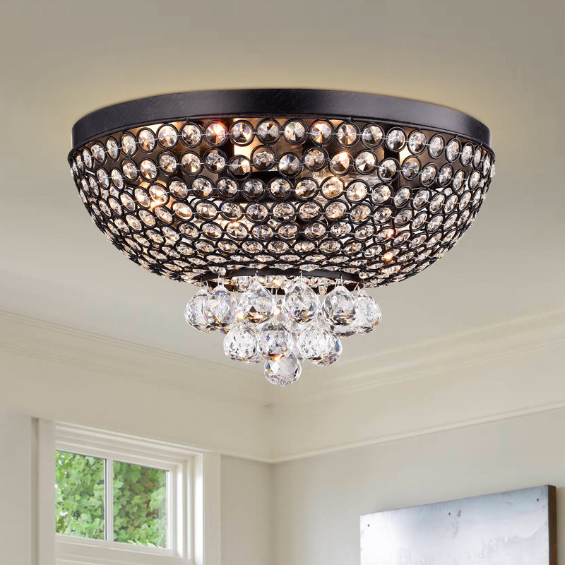 Beachwood Crystal Flush Mount