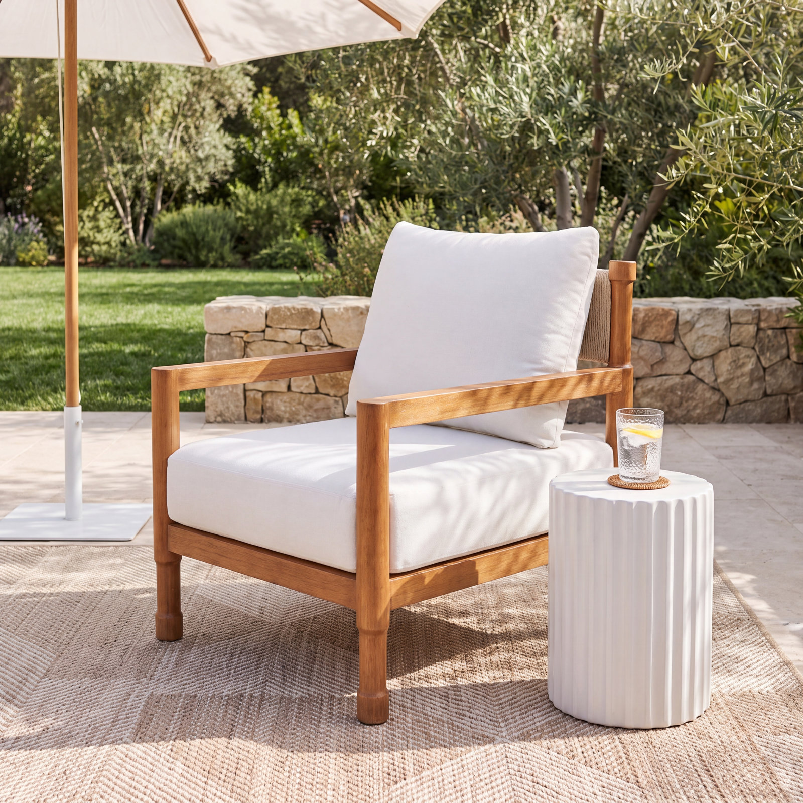 Bronson Teak Patio Lounge Chair