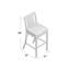Croquet 24.5" Patio Bar Stool with Cushion-2129122544-2129122556-2129069837
