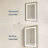 Bathroom Cabinet With Fog Led Mirror - 26X20 Inch, Waterproof, 3000K 6000K, Touch Switch, Dimmable, Single Door, Recessed/Surface Mount  Right Door Fog, Dimmable 3000K~6000K Switch Right Recessed And