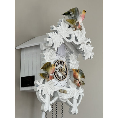  White German Quartz Cuckoo Clock