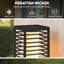 Black Solar Powered Steel Pathway Light