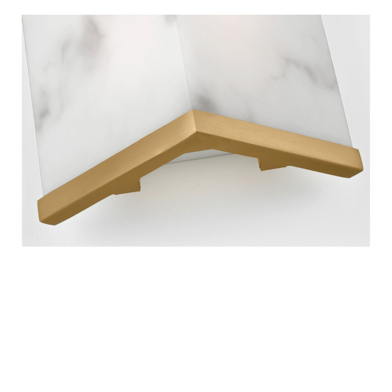 Cleor Bath, Burnished Brass, 24"H x 5" W x 3.1" D