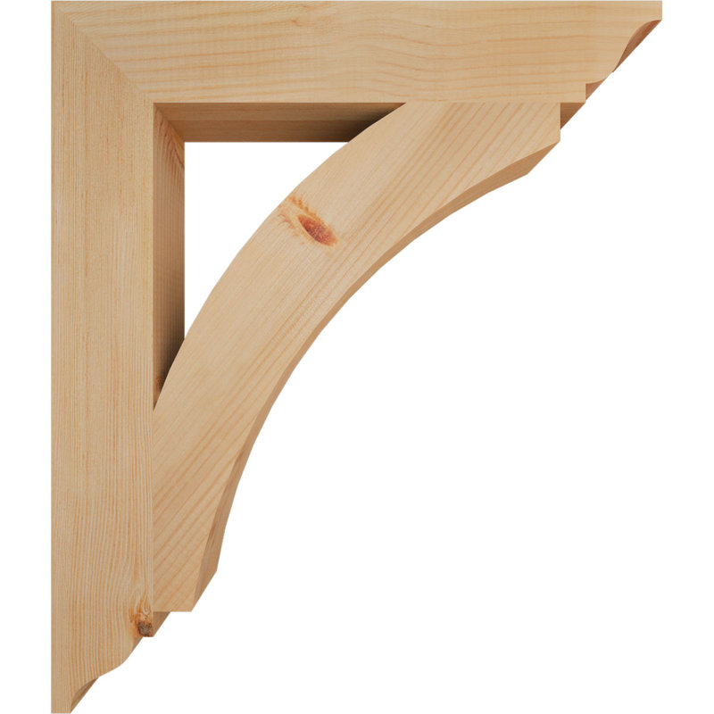 Support traditionnel Thorton, Douglas (lisse), H 28 po x l 3,5 po x P 24 po