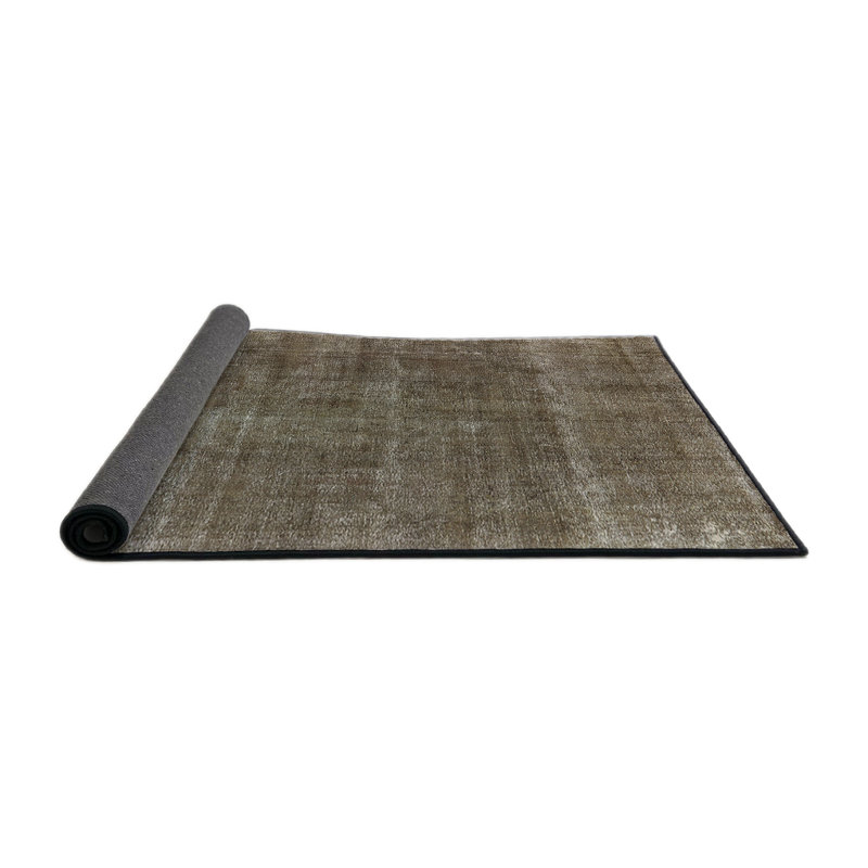 Tapis brun à motif oriental, Rond 5 pi