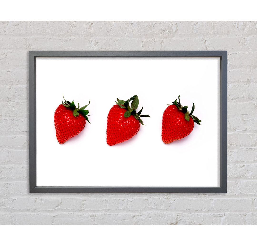 Trio Of Strawberrys - Drucken