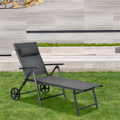 Wyndmere Outdoor Metal Chaise Lounge