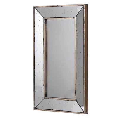 Traditional 16.5X24" Mirror Or Tray, Stunning Glass Reflection, Transforms Room, 7.3Lbs, Silver, Wood Wall Decorative Tray 16.5X24", Gleaming Improves
