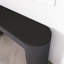Console sophistiquée avec placage de pin et rayures verticales-1701723727