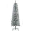 Grand sapin de Noël artificiel non éclairé 6 pi avec branches réalistes et base en acier