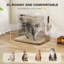 Stainless Steel@@ABS Litter Box Enclosure