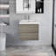 Meuble-lavabo mural 30 po avec lavabo, meuble-lavabo mural moderne-958009905