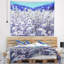 Tapisserie à fleurs de camomille bleu clair-28488094