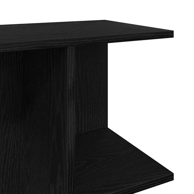 Sayaka 46.5cm W Manufactured Wood Bedside Table, Black, Individual