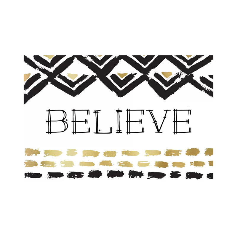 Believe by Amanda Murray - Wrapped Canvas Painting, 30.48cm H x 45.72cm W x 1.905cm D