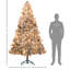 Arbre enneigé 500 pi 500 lumières 500 pi, 1530 pointes, support en métal, pour bureau clair, pi de Noël, base stable