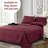 Microfiber Striped Sheet Set-29768412-29768418