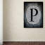 « letter p », art textuel sur toile tendue-21938931