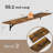 Extra Long Wall Mounted Shelves Set Of 2 With Heavy Duty Metal Brackets - Sturdy Floating Shelves For Living Room, Bedroom, Bathroom, Kitchen - Multi-Purpose Wall Storage Solution-579045522