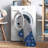 Migliore Machine Washable Blue and Ivory Area Rug-1536956421