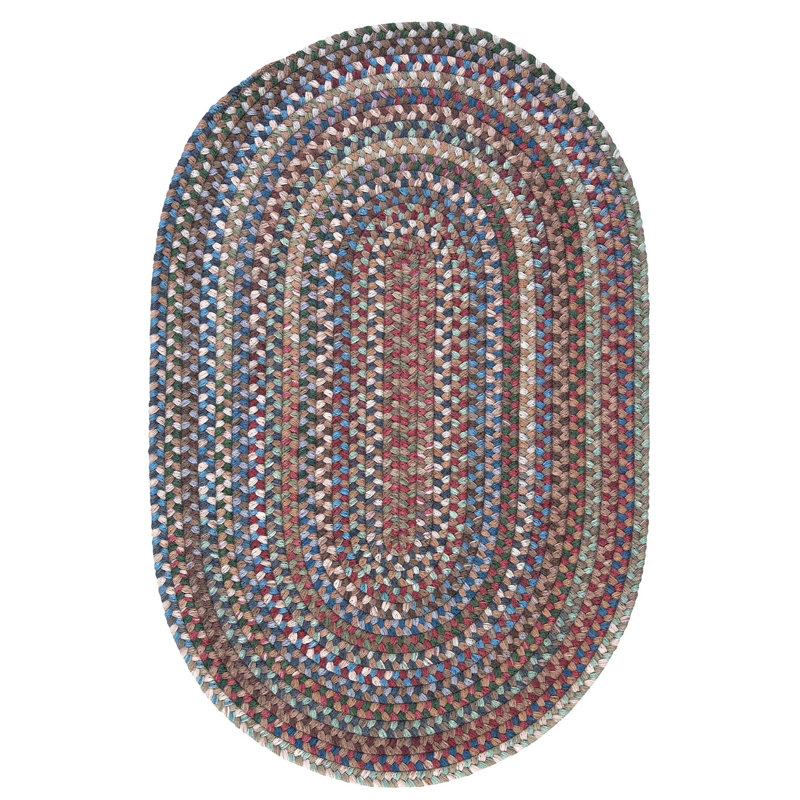 Tapis réversible en laine Oyola - crépuscule, Ovale 2 pi x 4 pi