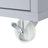 Rolling Kitchen Island Cart with Extended Table, Storage Compartment, LED Lights, Power Outlets, 2 Fluted Glass Doors, 3 Open Shelves-1727398540