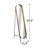 Distressed Gold Metal Oval Full Length Floor Mirror