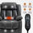 Dual Motor Infinite Position Up To 350 LBS Electric Medium Size Leatheraire Grey Power Lift Recliner Chair With 8-Point Vibration Massage And Lumbar Heating-1032809224