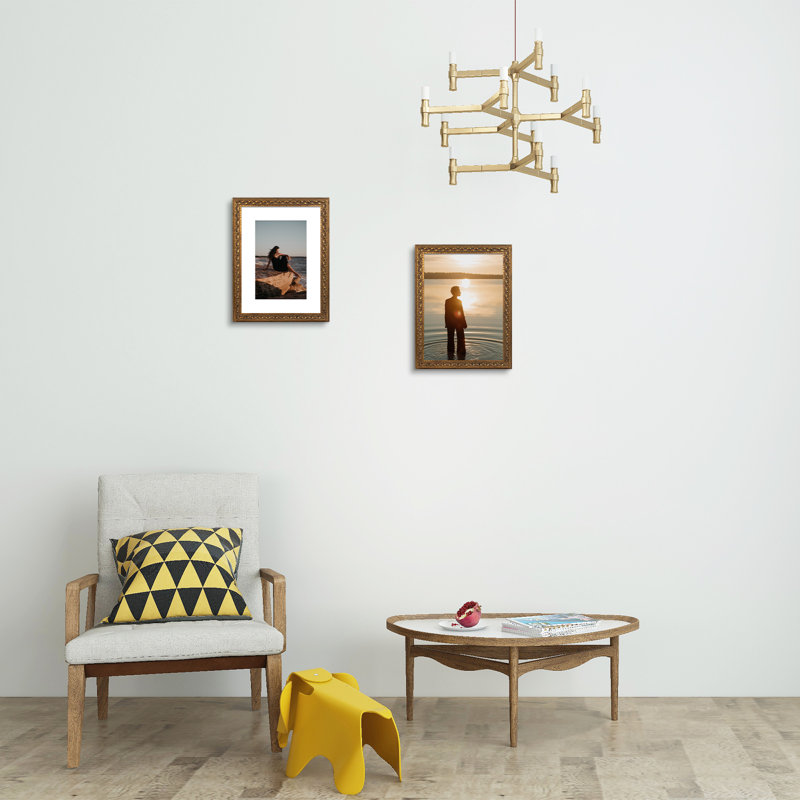 Padro Brown Matte Picture Frame with Mat