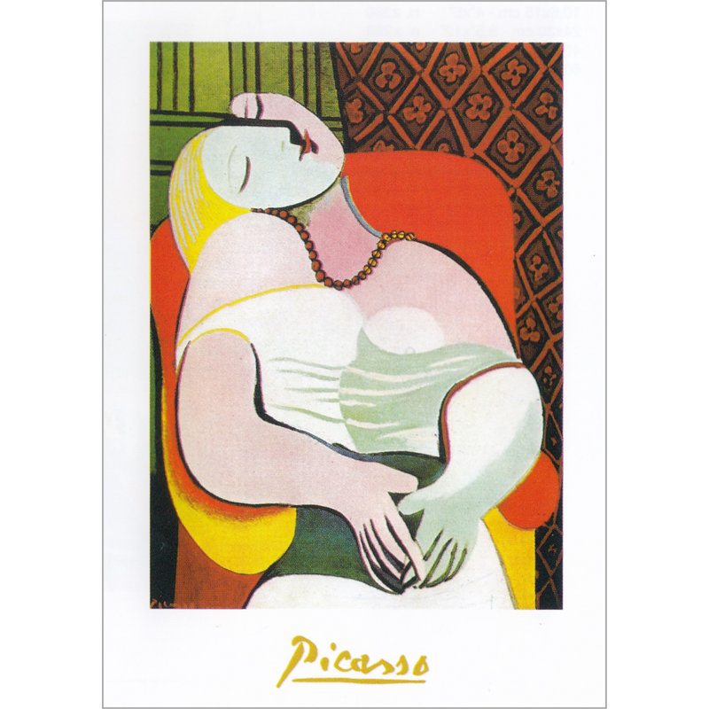 «The Dream» par Pablo Picasso, impression sur toile non encadrée
