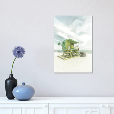 Vintage Florida Flair At Miami Beach by Melanie Viola - Wrapped Canvas Print