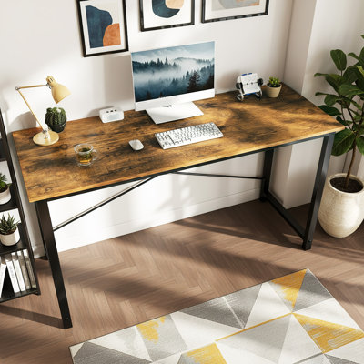 55 Inch Metal Base Writing Desk