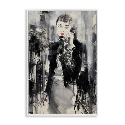 Classic Beauty Fashionista, giclée encadrée, design par Lucille Lee