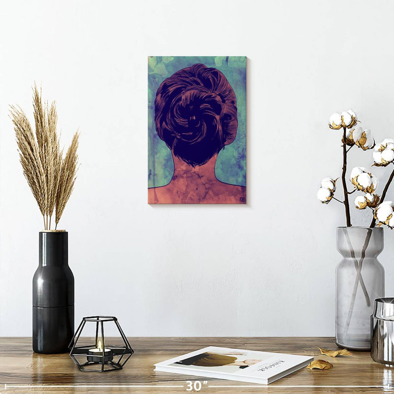 A Hair Bun, 12" H x 8" W