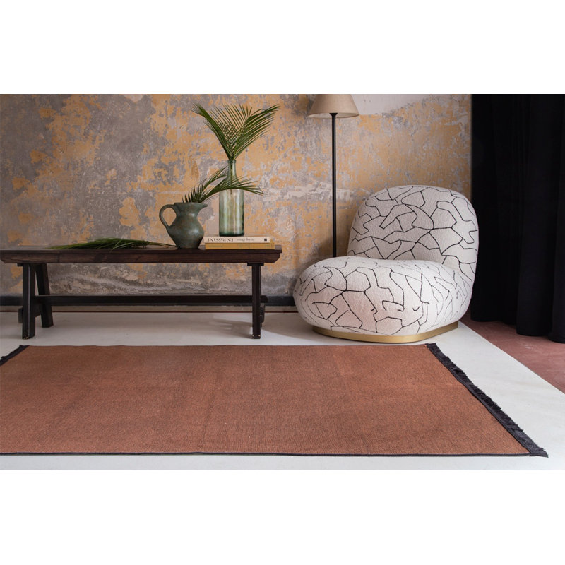 Elegant Brown Area Rug (4 ft x 6 ft), 100% Polyester | Soft and Durable, Perfect for Living Room or Bedroom | Vacuum Cleaner Friendly, Non-Machine Washable, Stylish Addition to Any Home Decor