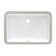 Ruvati 18 x 12 inch Undermount Bathroom Sink White Rectangular Porcelain Ceramic with Overflow