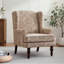 Fauteuil à oreilles rembourré Damiyah-2134088034
