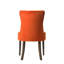 Ensemble de 2 chaises d'appoint en velours orange et chêne vieilli Farren-1613054821