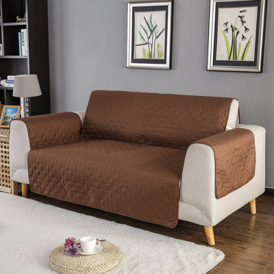 Microfiber / Microsuede T-Cushion Loveseat Slipcover