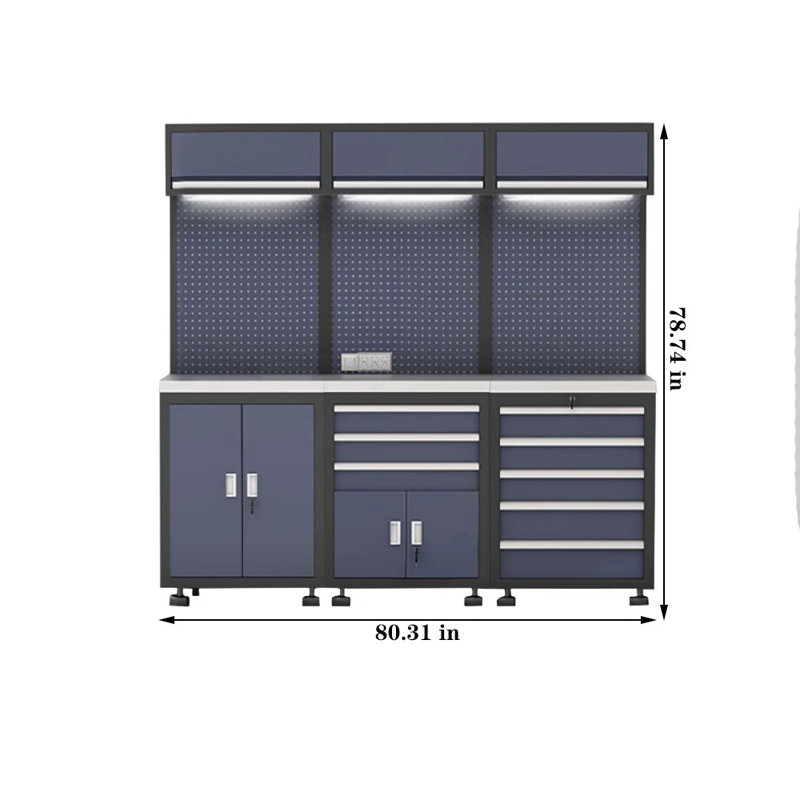 Système de rangement complet pour garage atelier