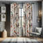 Ensemble de 4 rideaux Ambesonne Birds and Nature 4-28 po x 95 po Laurel-1769756130
