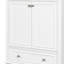Meuble-lavabo blanc, meuble-lavabo multifonctionnel en bois massif avec tablette et plateau de rangement fonctionnel-1256393252