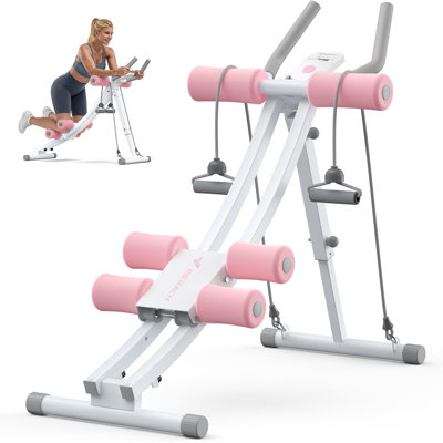 Appareil pour abdos MERACH à double rail, arc ergonomique et pliable